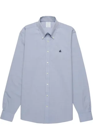 Brooks Brothers Heren, Overhemden, Blauw, Maat: S Katoen