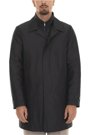 FAY Heren, Mantels, Zwart, Maat: 2XL Nylon