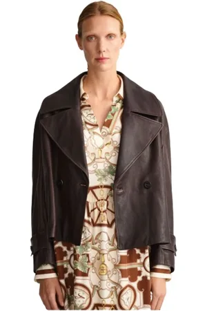 GANT Dames, Jassen, Bruin, Maat: XS Leer