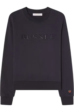 BUSNEL Dames, Sweatshirts & Hoodies, Blauw, Maat: S Katoen