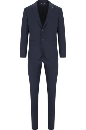 Manuel Ritz Heren, Pakken, Blauw, Maat: XL Viscose