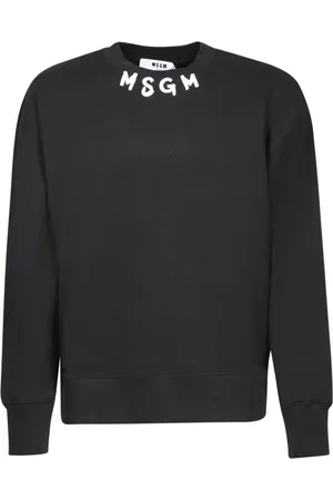 Msgm Heren, Sweatshirts & Hoodies, Zwart, Maat: S Katoen