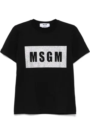 Msgm Dames, Tops, Zwart, Maat: S Katoen