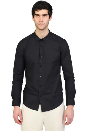 GIANNI LUPO Heren, Overhemden, Zwart, Maat: S