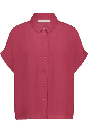 BY-BAR Dames, Blouses & Shirts, Roze, Maat: L Viscose