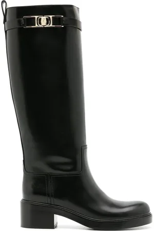 Salvatore Ferragamo Dames, Schoenen, Zwart, Maat: 36 EU Leer