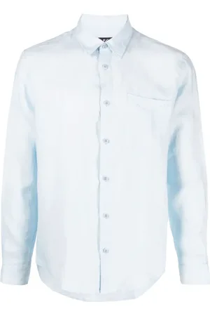 A.P.C. Heren, Overhemden, Blauw, Maat: M Katoen