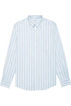 Brooks Brothers Heren, Overhemden, Blauw, Maat: XL Katoen