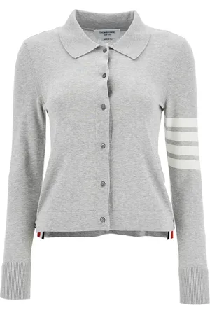 Thom Browne Dames, Truien, Grijs, Maat: S Katoen