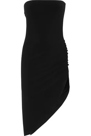 Norma Kamali Dames, Jurken, Zwart, Maat: S Spandex