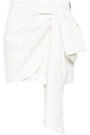 Msgm Dames, Rokken, Wit, Maat: XS Wol