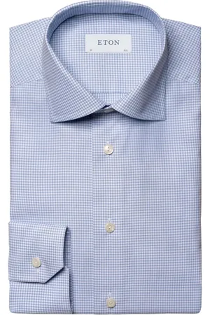 Eton Heren, Overhemden, Blauw, Maat: 3XL Katoen
