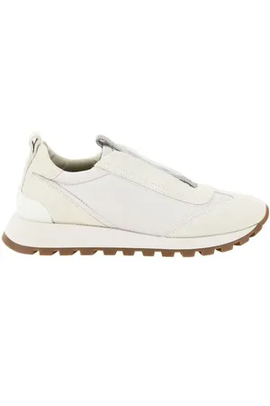 Brunello Cucinelli Dames, Schoenen, Wit, Maat: 38 1/2 EU Suède