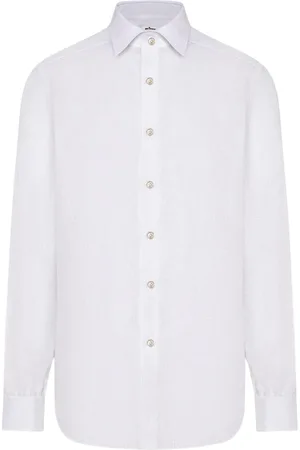 Kiton Heren, Overhemden, Wit, Maat: 3XL Linnen
