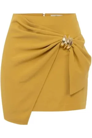 Elisabetta Franchi Dames, Rokken, Geel, Maat: S