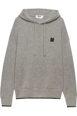 Msgm Heren, Sweatshirts & Hoodies, Grijs, Maat: M Katoen