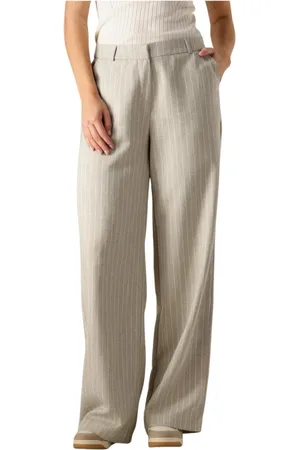 Aimée the Label Dames, Broeken, Grijs, Maat: XS