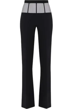 Elisabetta Franchi Dames, Broeken, Zwart, Maat: XS Tulle