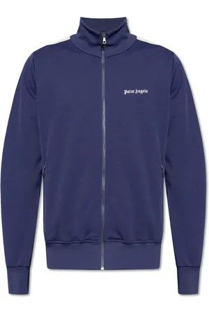 Palm Angels Heren, Sweatshirts & Hoodies, Paars, Maat: XS Katoen