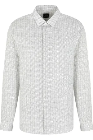 Armani Exchange Heren, Overhemden, Wit, Maat: S