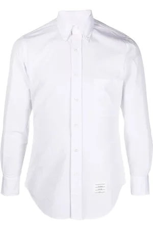 Thom Browne Heren, Overhemden, Wit, Maat: M Katoen