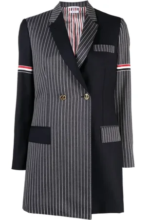 Thom Browne Dames, Jassen, Blauw, Maat: M Wol