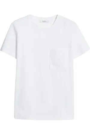 Max Mara Dames, Tops, Wit, Maat: M Katoen