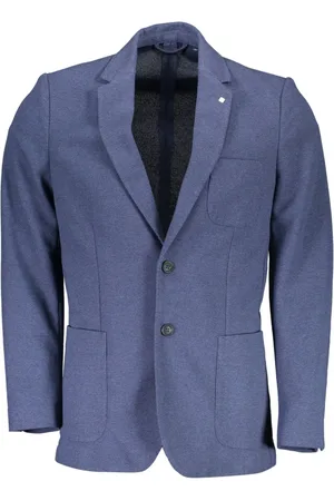 GANT Heren, Jassen, Blauw, Maat: L Katoen