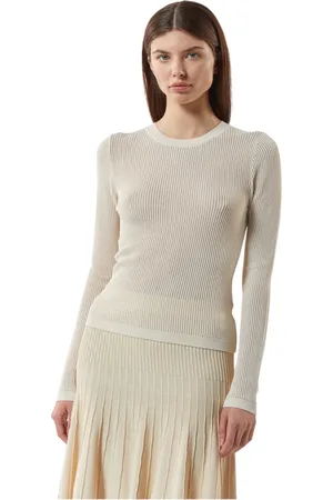 Silvian Heach Dames, Truien, Wit, Maat: XL Nylon