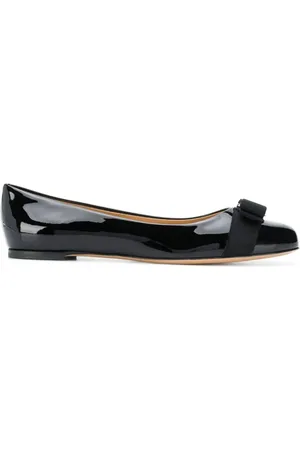 Salvatore Ferragamo Dames, Schoenen, Zwart, Maat: 37 1/2 EU Leer