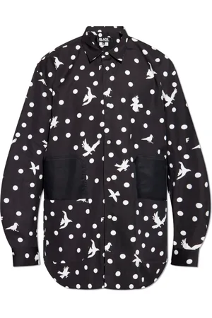 Comme des Garçons Heren, Overhemden, Zwart, Maat: L Katoen