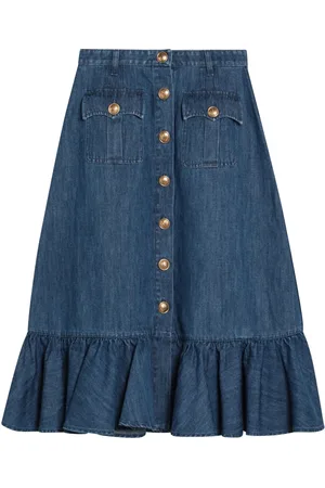 VALENTINO GARAVANI Dames, Rokken, Blauw, Maat: 2XS Denim