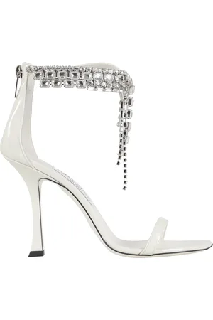 Jimmy Choo Dames, Schoenen, Wit, Maat: 37 1/2 EU Leer