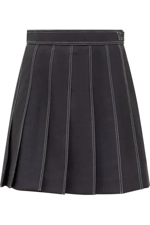 Thom Browne Dames, Rokken, Blauw, Maat: 2XS Wol