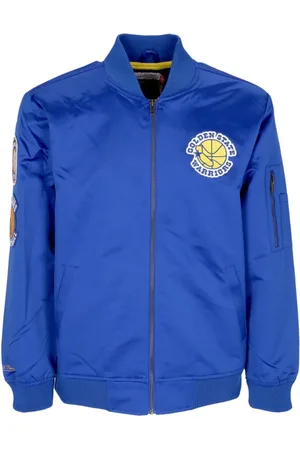 Mitchell & Ness Heren, Jassen, Blauw, Maat: L Satijn