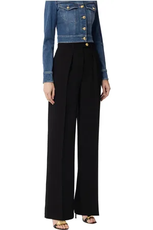 Elisabetta Franchi Dames, Broeken, Zwart, Maat: XS Poliester