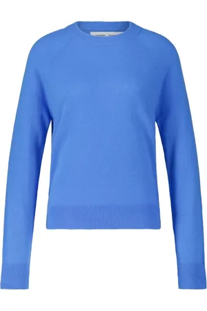Samsøe Samsøe Dames, Truien, Blauw, Maat: S Kasjmier