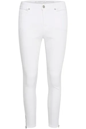 My Essential Wardrobe Dames, Broeken, Wit, Maat: W27 Katoen