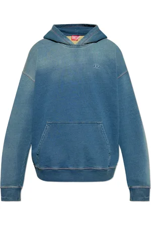 Diesel Heren, Sweatshirts & Hoodies, Blauw, Maat: XL Katoen