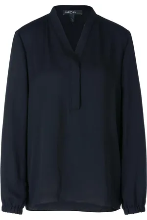 Marc Cain Dames, Blouses & Shirts, Blauw, Maat: XL