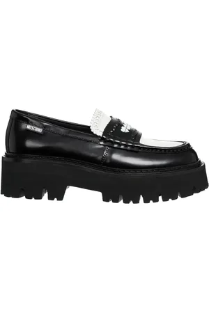 Moschino Dames, Schoenen, Zwart, Maat: 36 EU Leer