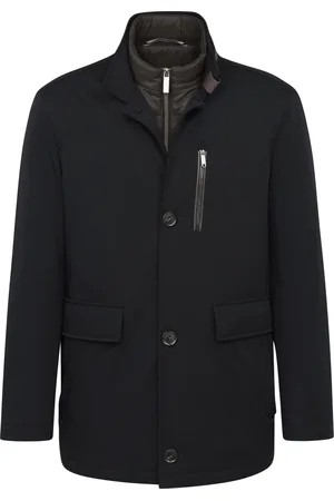 Bugatti Heren, Jassen, Blauw, Maat: 4XL Leer