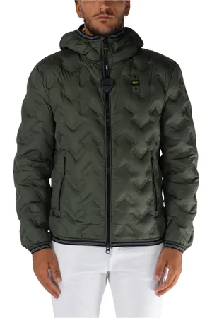 Blauer Heren, Jassen, Groen, Maat: L Leer