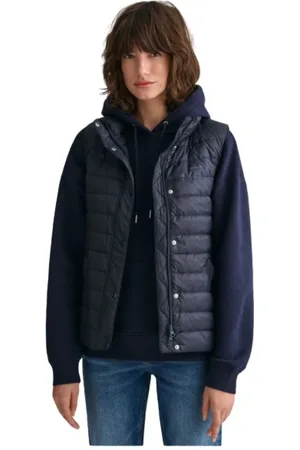 GANT Dames, Jassen, Blauw, Maat: L Poliester