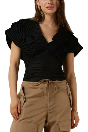 Copenhagen Muse Dames, Blouses & Shirts, Zwart, Maat: XS Poliester