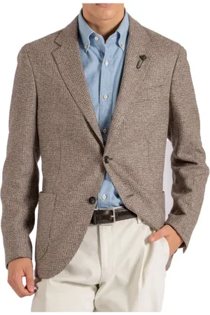 LARDINI Heren, Jassen, Bruin, Maat: XL Zijde