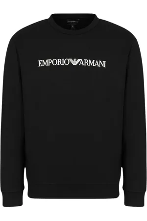 Emporio Armani Heren, Sweatshirts & Hoodies, Zwart, Maat: 2XL Katoen