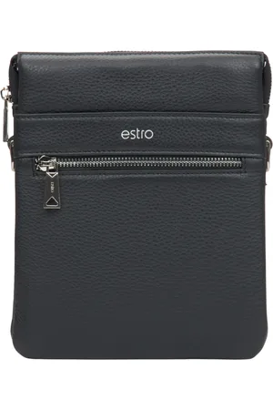 Estro Heren, Tassen, Zwart, Maat: ONE Size Leer