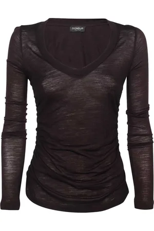 Dondup Dames, Tops, Paars, Maat: M Wol