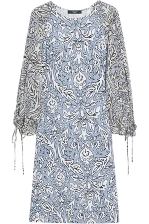 Max Mara Dames, Jurken, Blauw, Maat: L Jersey